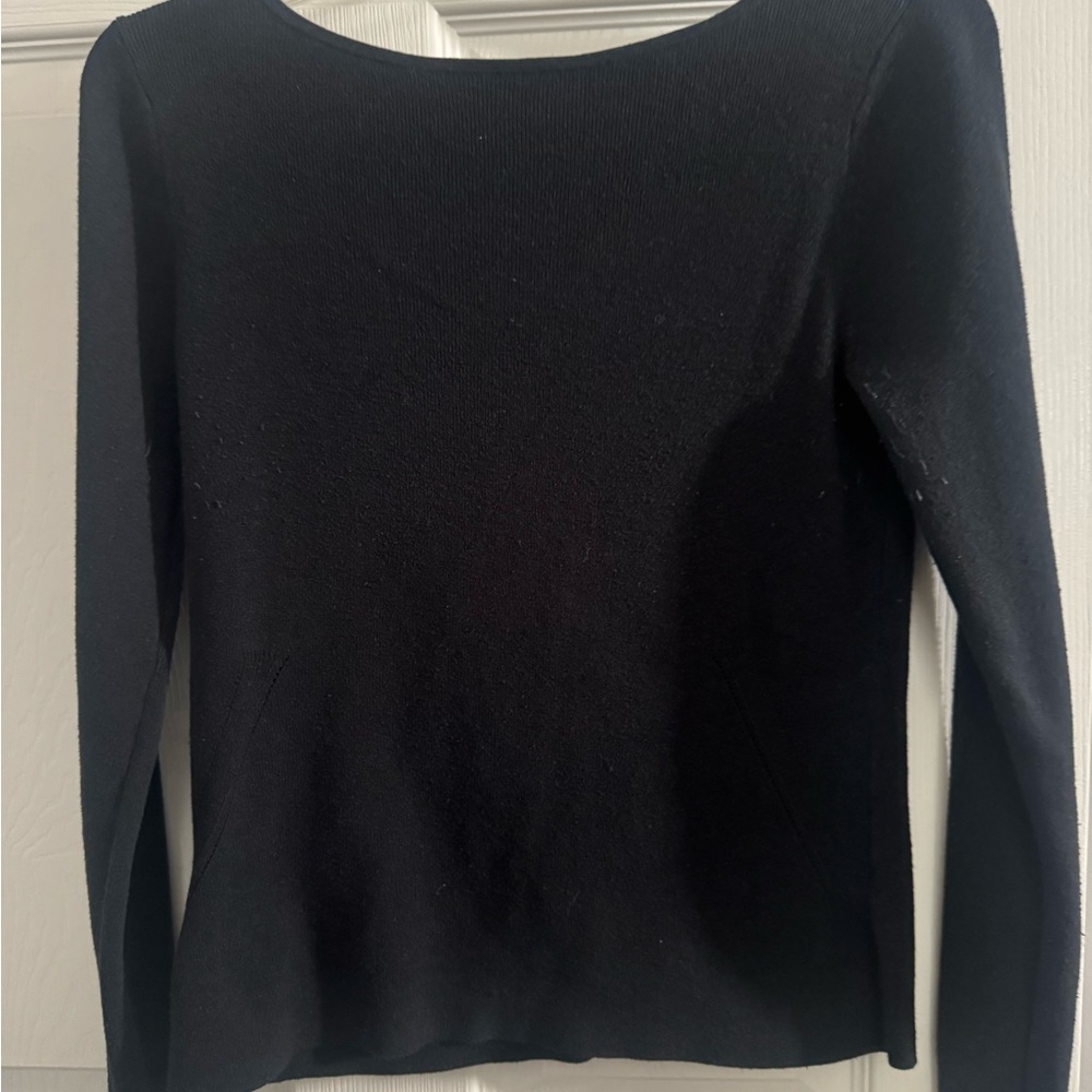 LOFT Classic Black Crew Neck Sweater